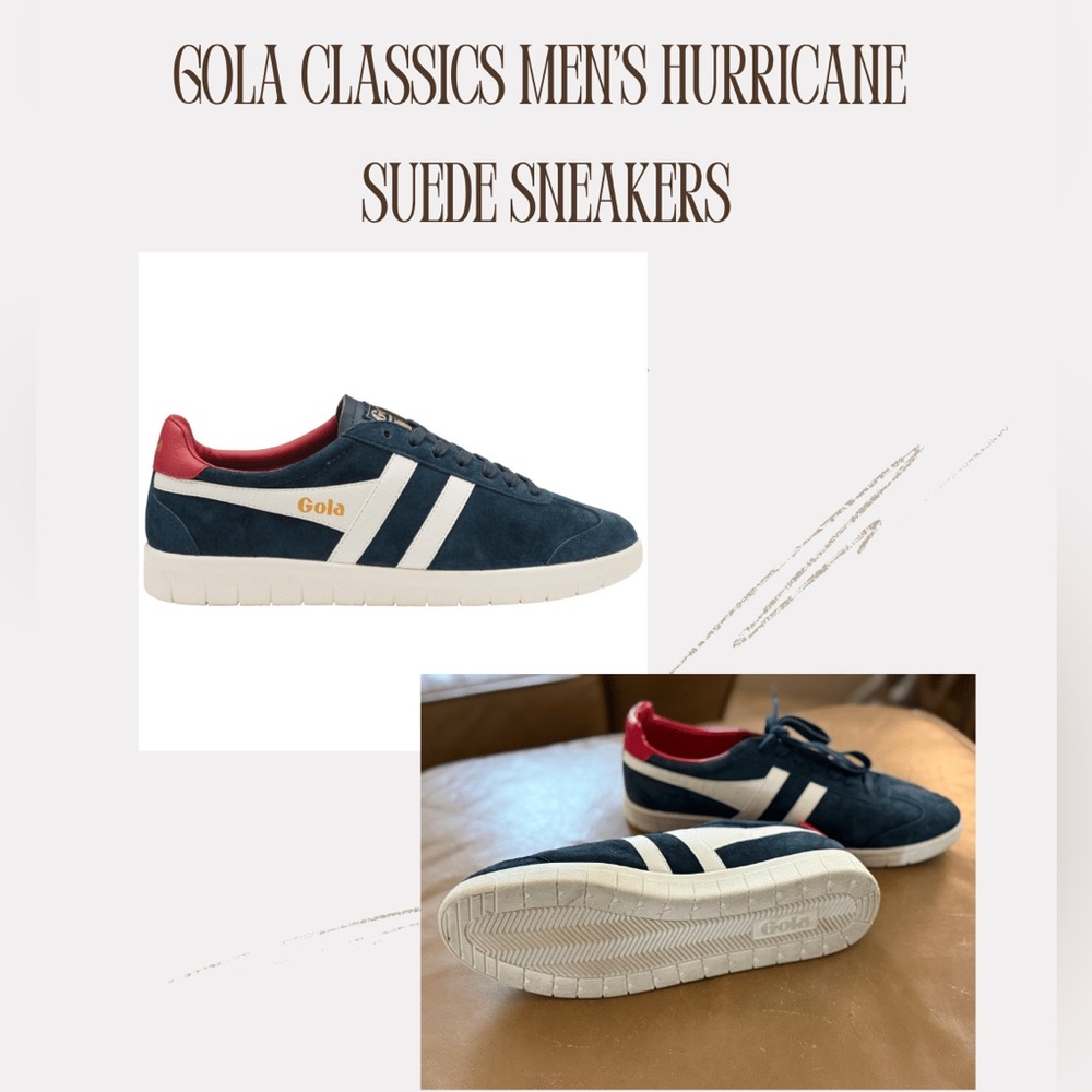 Gola Men's Navy and Red Sneakers